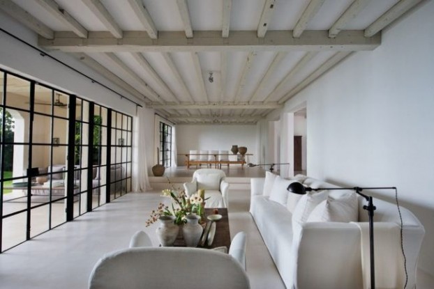 fashion designer Calvin Klein's stylish home
