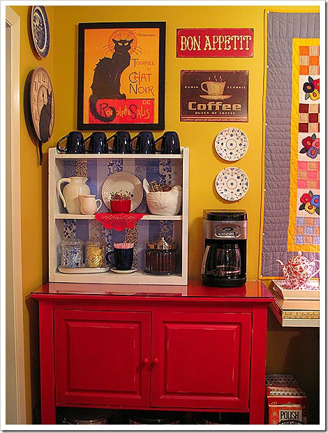 colorful home Coffee bar