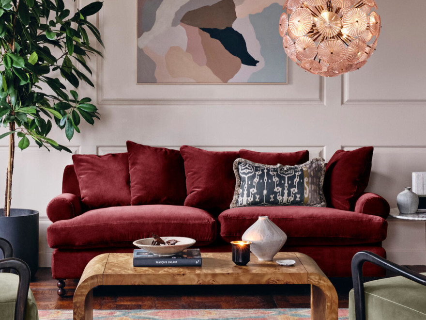 Bring a Pop of Color to Your Living Room with a Red Couch